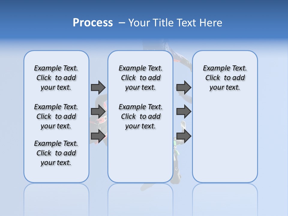 Four Skydivers Building A Star Formation PowerPoint Template