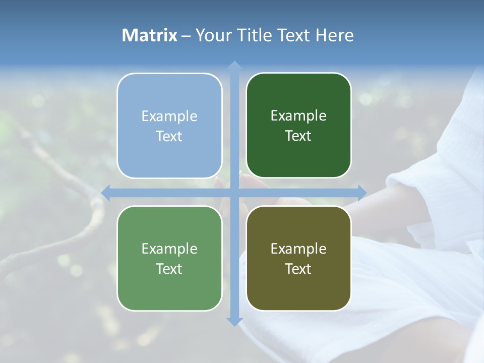 Fragment Like Image Of Young Woman Practicing Yoga In Tropic Environment PowerPoint Template