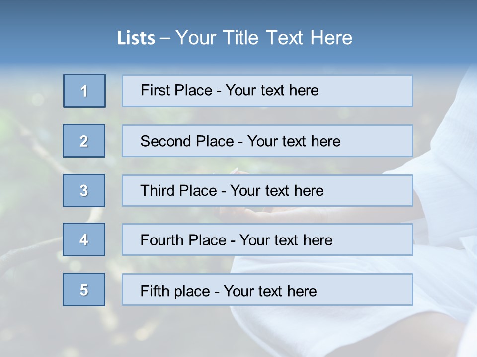 Fragment Like Image Of Young Woman Practicing Yoga In Tropic Environment PowerPoint Template