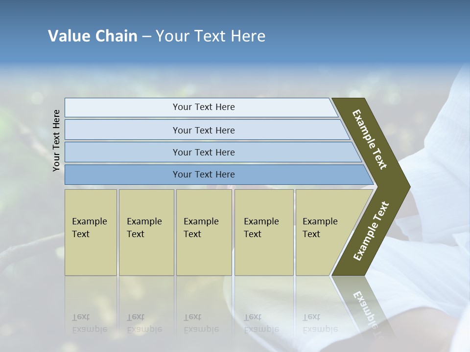 Fragment Like Image Of Young Woman Practicing Yoga In Tropic Environment PowerPoint Template