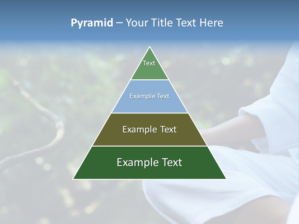 Fragment Like Image Of Young Woman Practicing Yoga In Tropic Environment PowerPoint Template