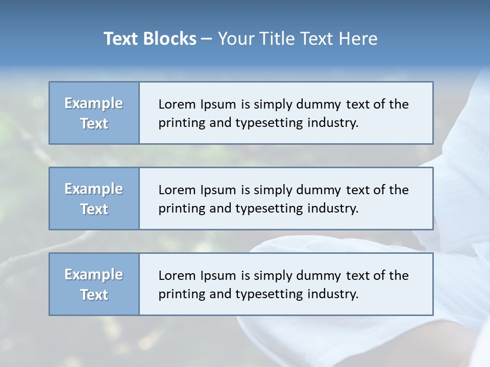 Fragment Like Image Of Young Woman Practicing Yoga In Tropic Environment PowerPoint Template