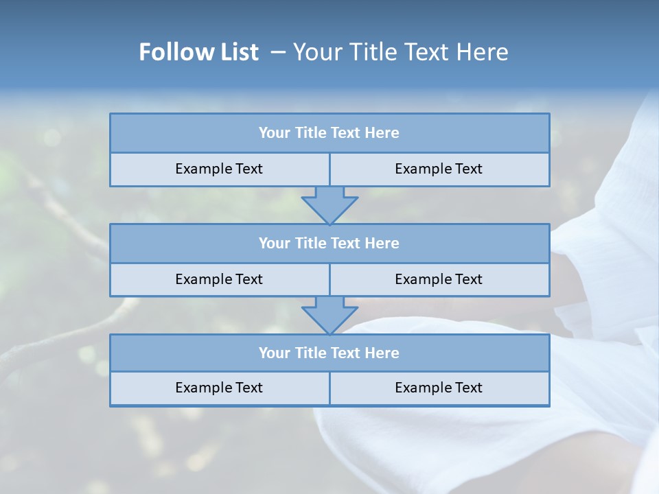 Fragment Like Image Of Young Woman Practicing Yoga In Tropic Environment PowerPoint Template