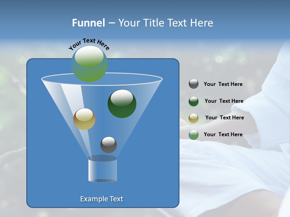 Fragment Like Image Of Young Woman Practicing Yoga In Tropic Environment PowerPoint Template