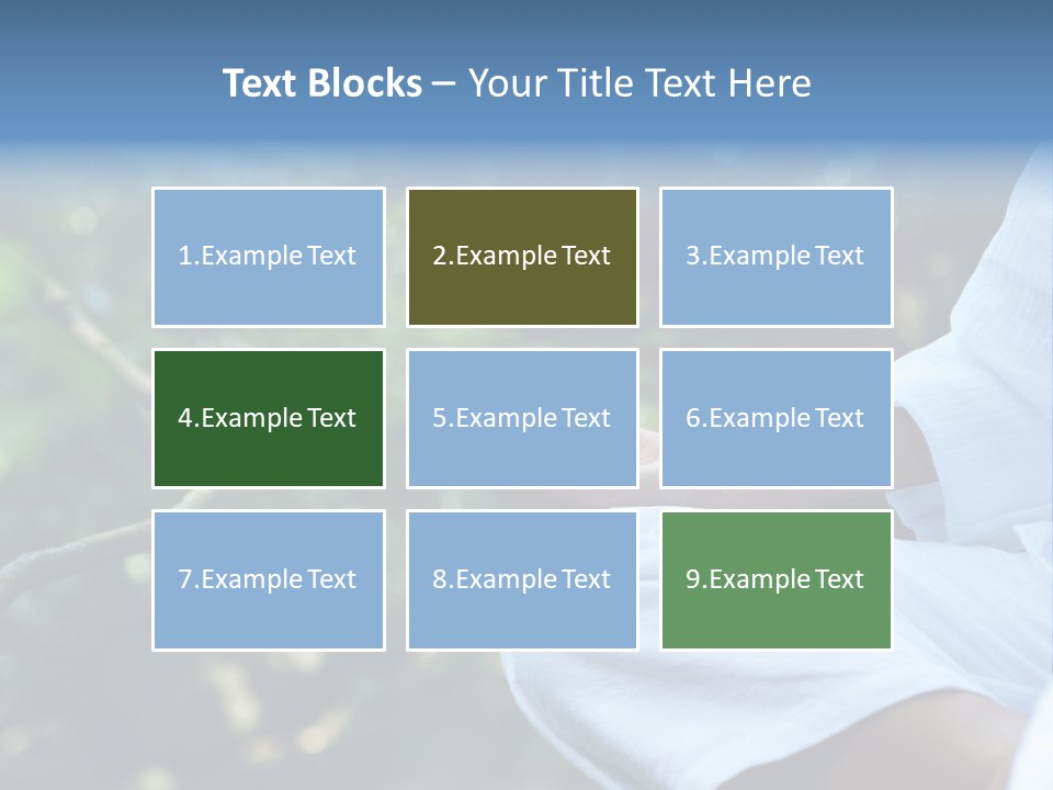 Fragment Like Image Of Young Woman Practicing Yoga In Tropic Environment PowerPoint Template