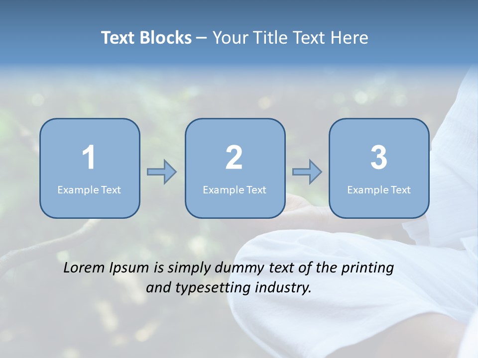 Fragment Like Image Of Young Woman Practicing Yoga In Tropic Environment PowerPoint Template