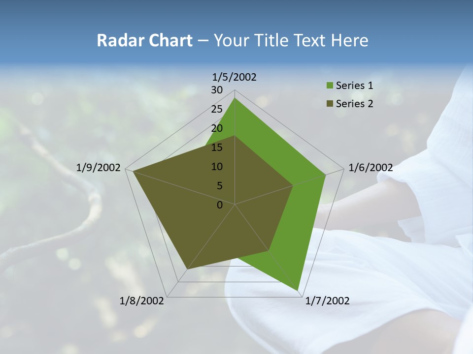 Fragment Like Image Of Young Woman Practicing Yoga In Tropic Environment PowerPoint Template