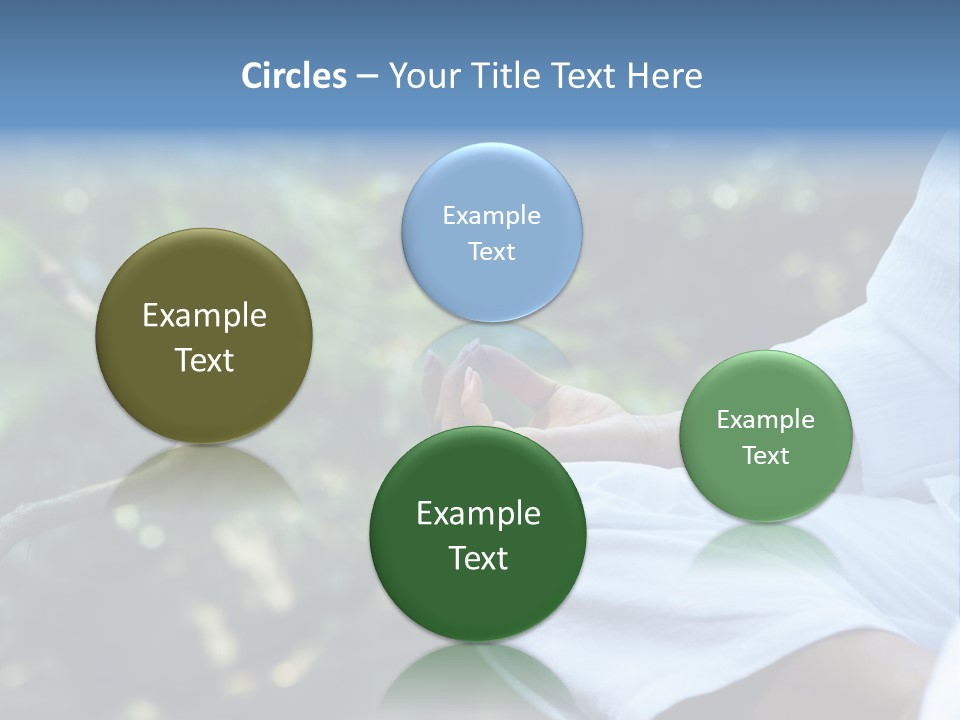 Fragment Like Image Of Young Woman Practicing Yoga In Tropic Environment PowerPoint Template