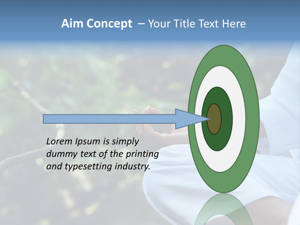 Fragment Like Image Of Young Woman Practicing Yoga In Tropic Environment PowerPoint Template