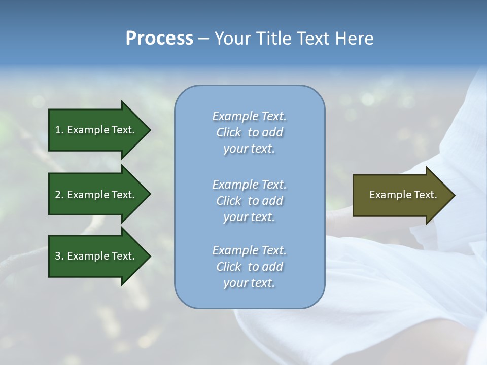 Fragment Like Image Of Young Woman Practicing Yoga In Tropic Environment PowerPoint Template
