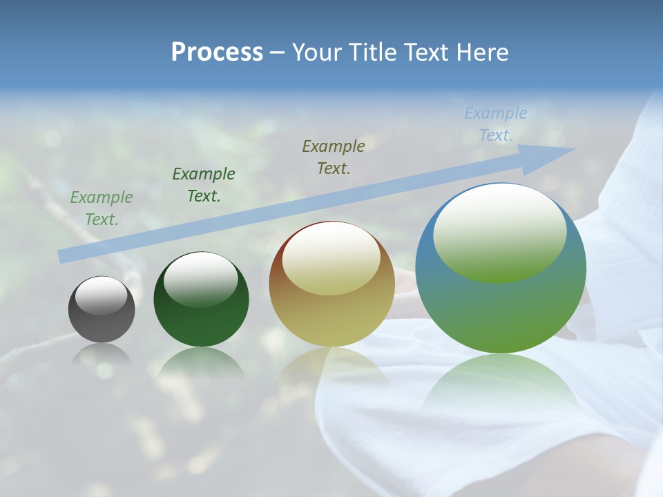 Fragment Like Image Of Young Woman Practicing Yoga In Tropic Environment PowerPoint Template