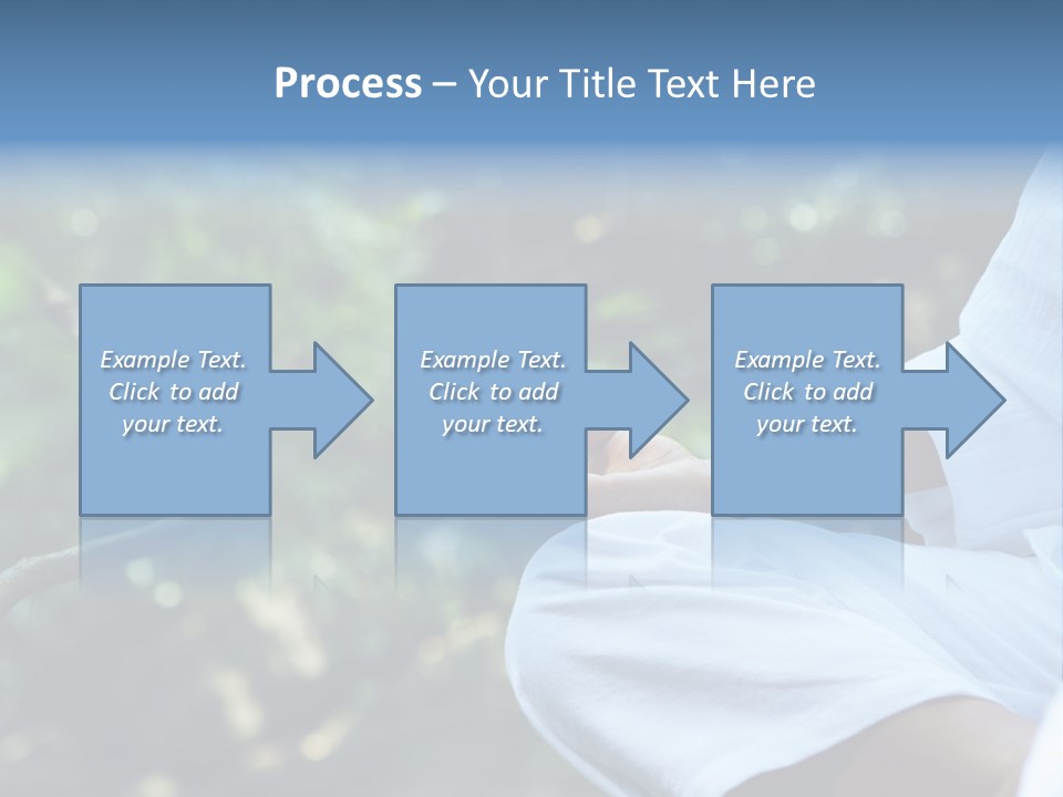 Fragment Like Image Of Young Woman Practicing Yoga In Tropic Environment PowerPoint Template