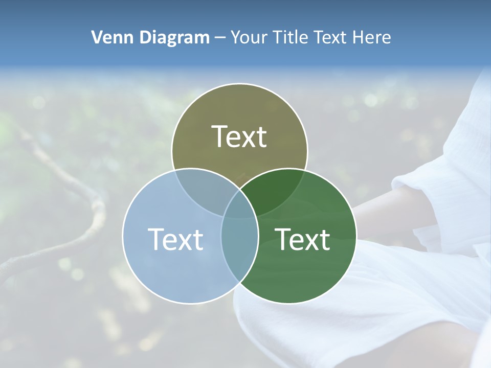 Fragment Like Image Of Young Woman Practicing Yoga In Tropic Environment PowerPoint Template