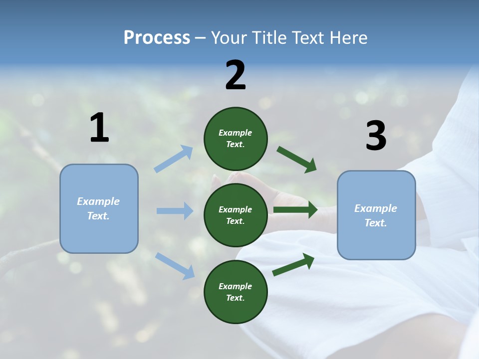 Fragment Like Image Of Young Woman Practicing Yoga In Tropic Environment PowerPoint Template