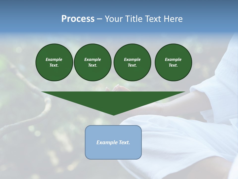 Fragment Like Image Of Young Woman Practicing Yoga In Tropic Environment PowerPoint Template