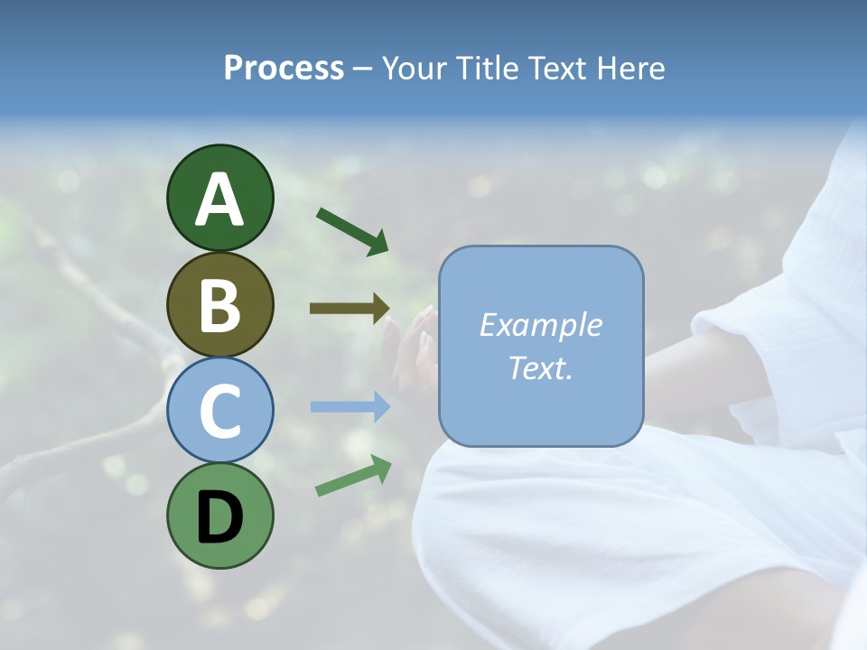 Fragment Like Image Of Young Woman Practicing Yoga In Tropic Environment PowerPoint Template