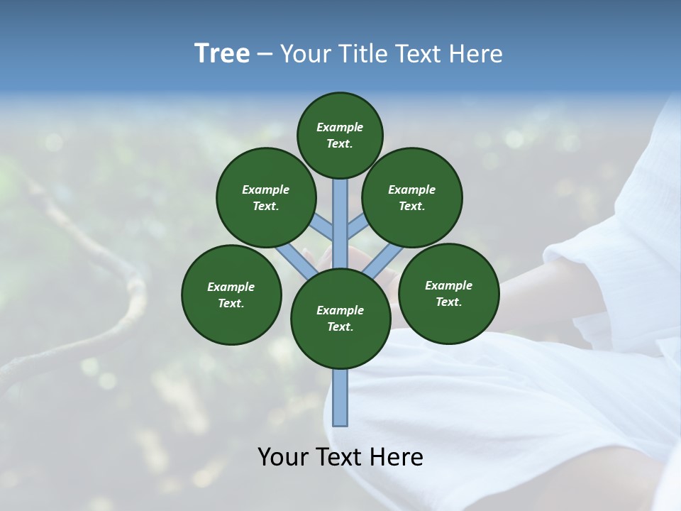 Fragment Like Image Of Young Woman Practicing Yoga In Tropic Environment PowerPoint Template