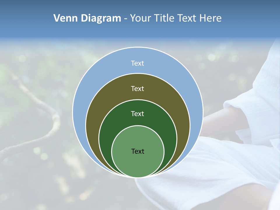 Fragment Like Image Of Young Woman Practicing Yoga In Tropic Environment PowerPoint Template