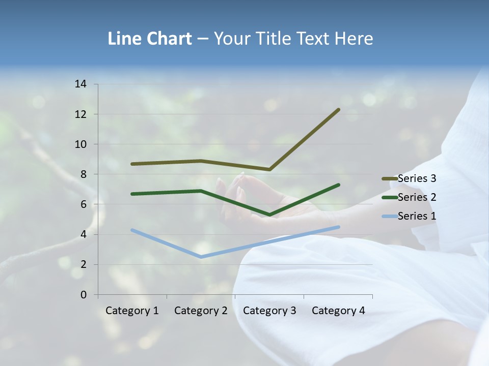 Fragment Like Image Of Young Woman Practicing Yoga In Tropic Environment PowerPoint Template