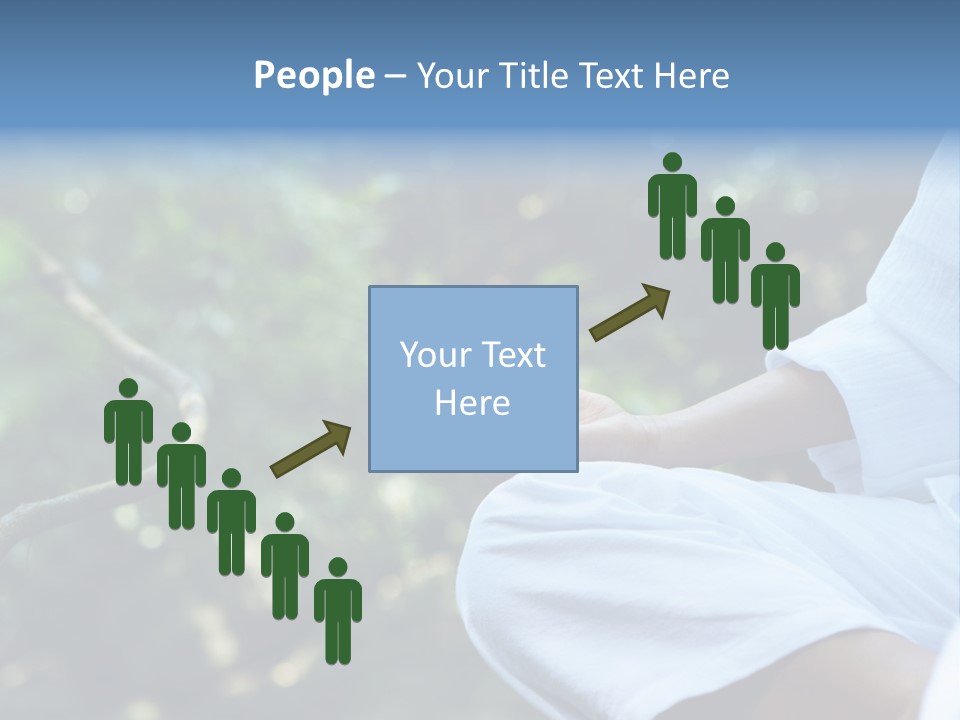 Fragment Like Image Of Young Woman Practicing Yoga In Tropic Environment PowerPoint Template