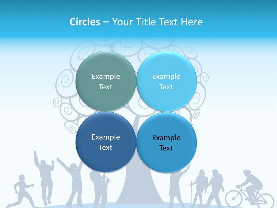 Outdoor Fun With A Tree PowerPoint Template