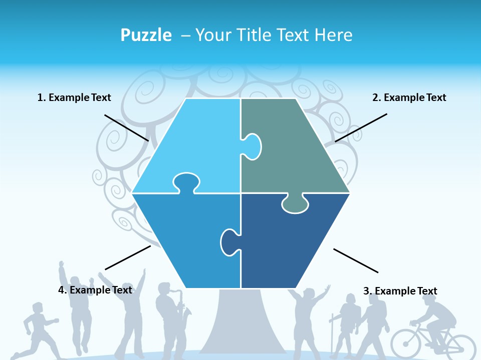 Outdoor Fun With A Tree PowerPoint Template