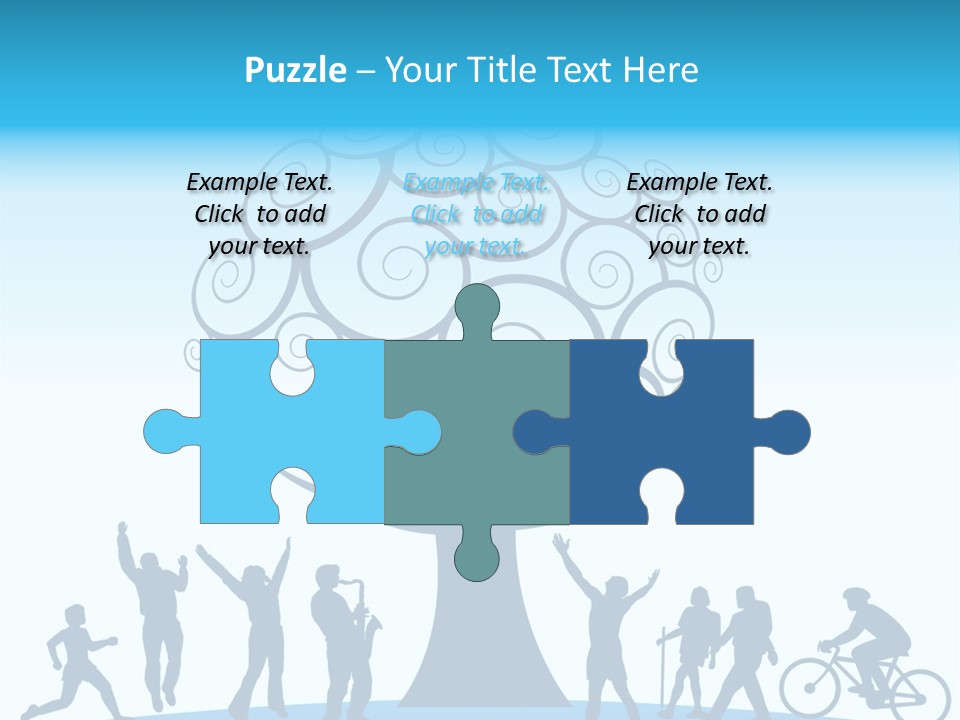 Outdoor Fun With A Tree PowerPoint Template