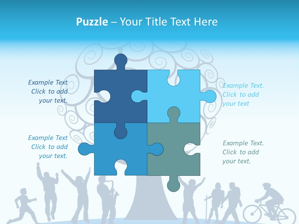 Outdoor Fun With A Tree PowerPoint Template