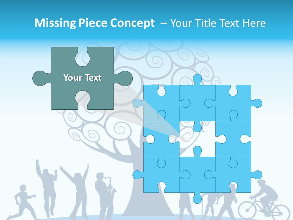 Outdoor Fun With A Tree PowerPoint Template