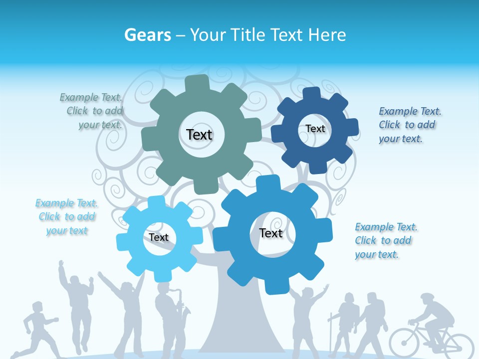 Outdoor Fun With A Tree PowerPoint Template