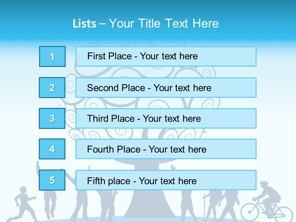 Outdoor Fun With A Tree PowerPoint Template