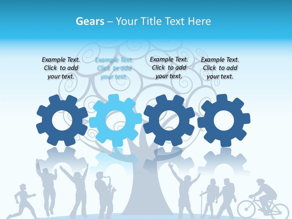 Outdoor Fun With A Tree PowerPoint Template