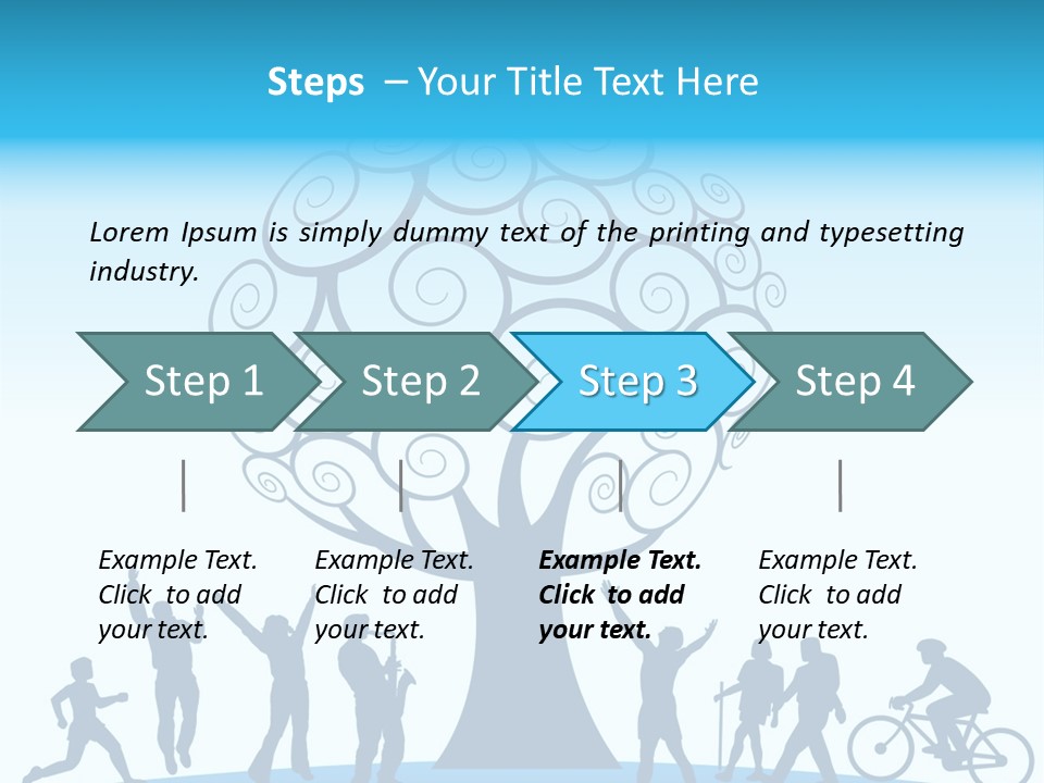 Outdoor Fun With A Tree PowerPoint Template