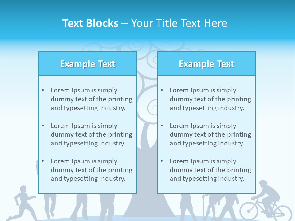 Outdoor Fun With A Tree PowerPoint Template