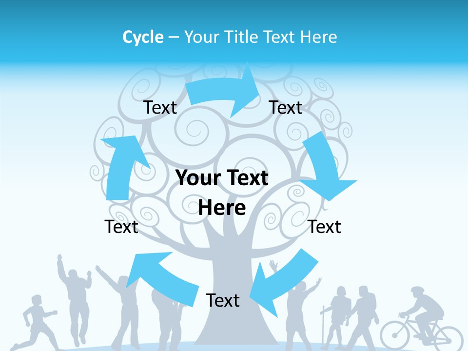 Outdoor Fun With A Tree PowerPoint Template