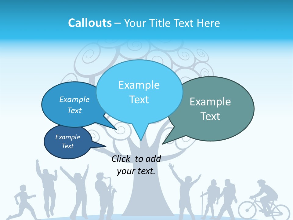 Outdoor Fun With A Tree PowerPoint Template