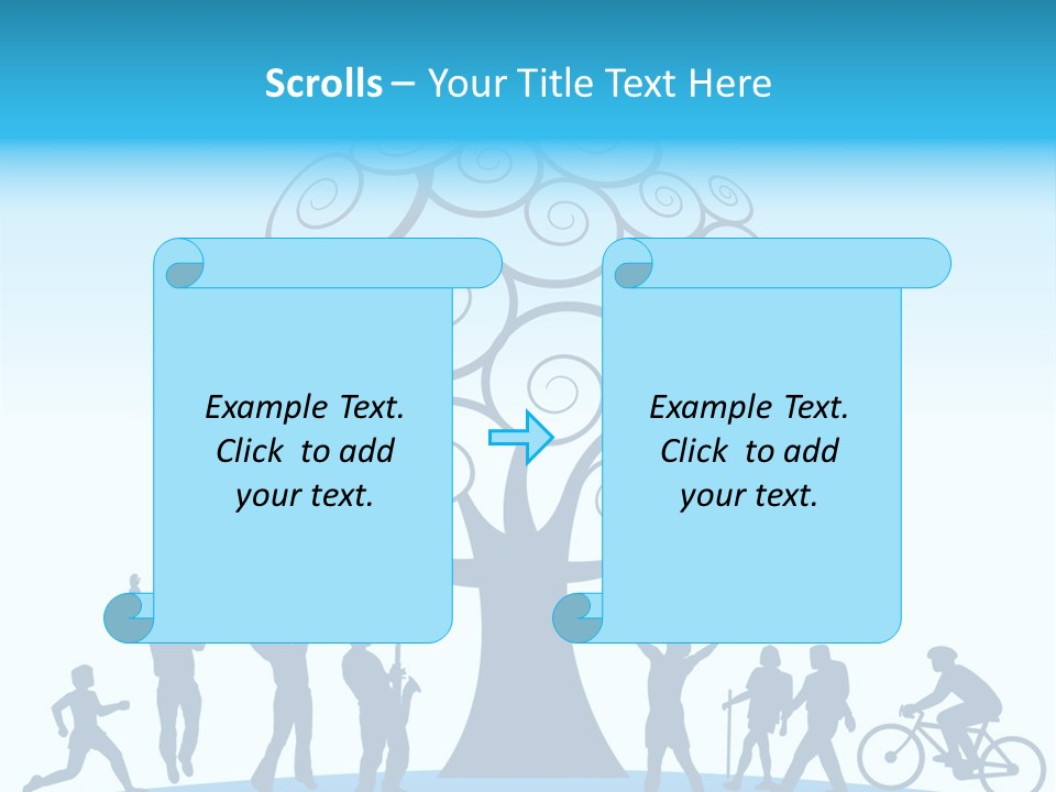 Outdoor Fun With A Tree PowerPoint Template