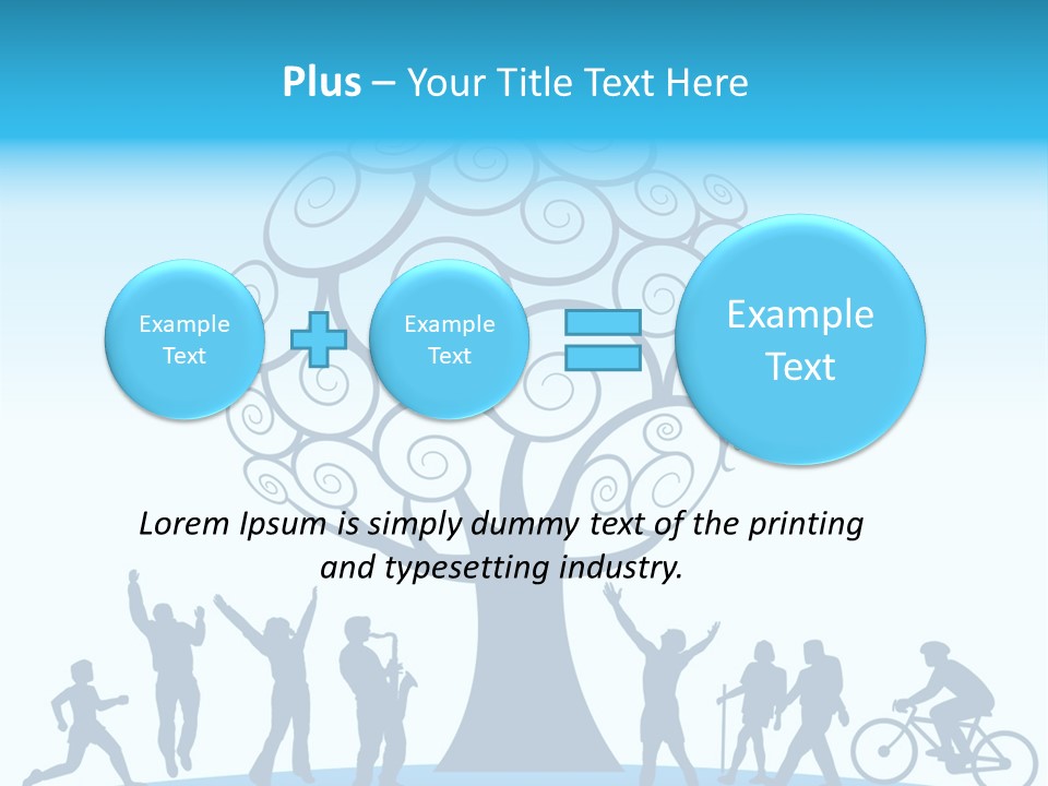 Outdoor Fun With A Tree PowerPoint Template