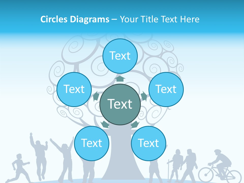 Outdoor Fun With A Tree PowerPoint Template