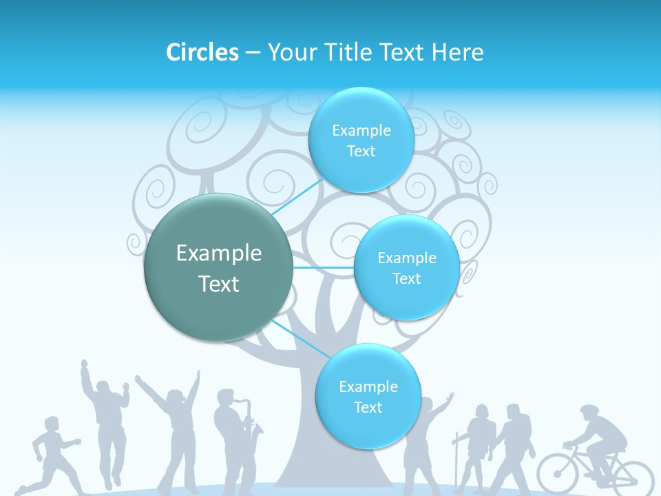 Outdoor Fun With A Tree PowerPoint Template