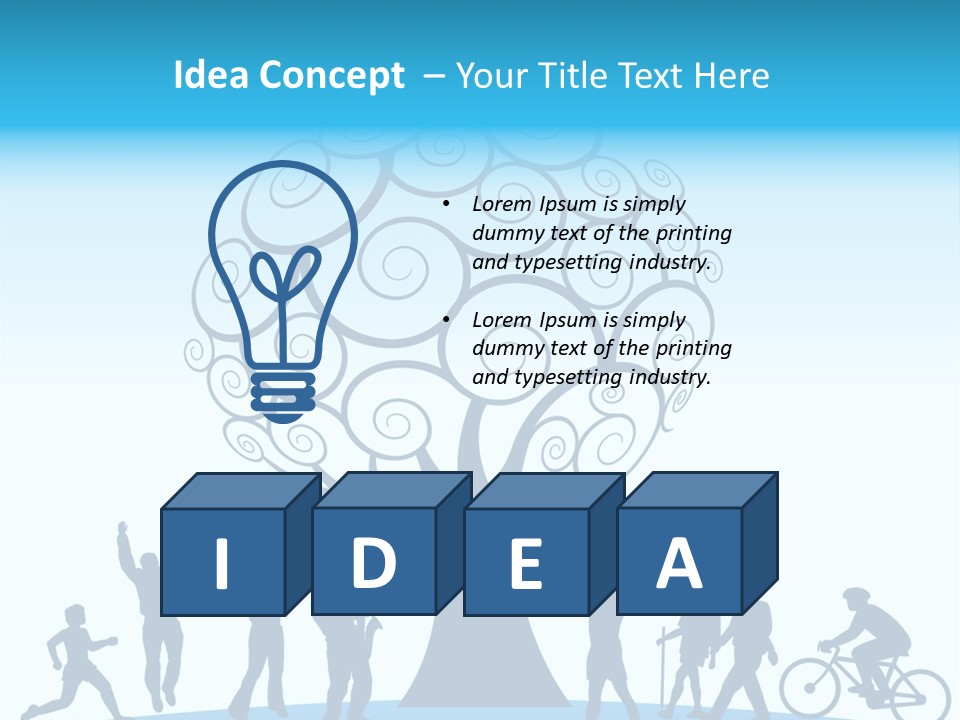 Outdoor Fun With A Tree PowerPoint Template