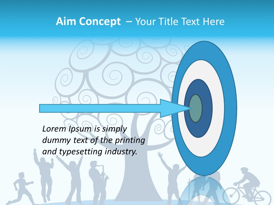 Outdoor Fun With A Tree PowerPoint Template