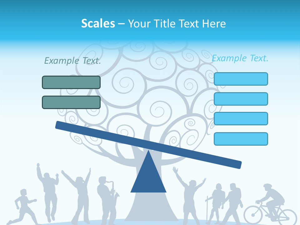 Outdoor Fun With A Tree PowerPoint Template