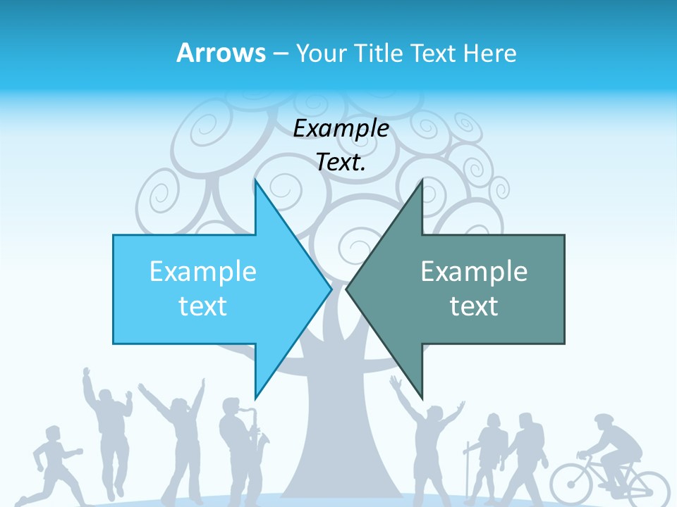 Outdoor Fun With A Tree PowerPoint Template