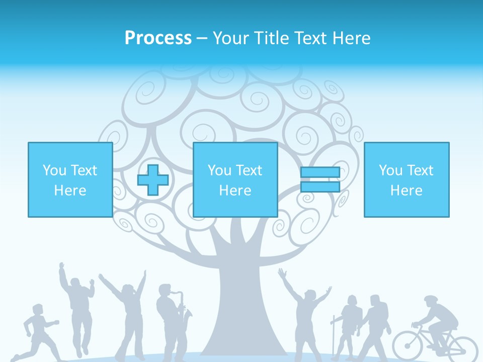 Outdoor Fun With A Tree PowerPoint Template