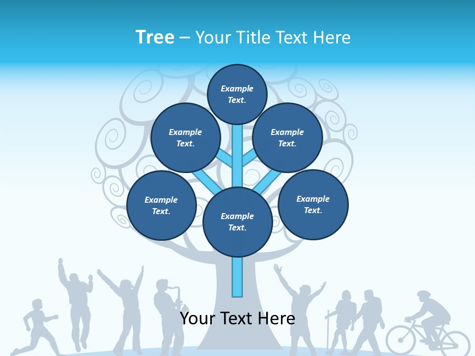 Outdoor Fun With A Tree PowerPoint Template