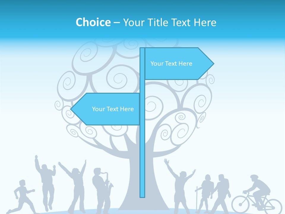 Outdoor Fun With A Tree PowerPoint Template