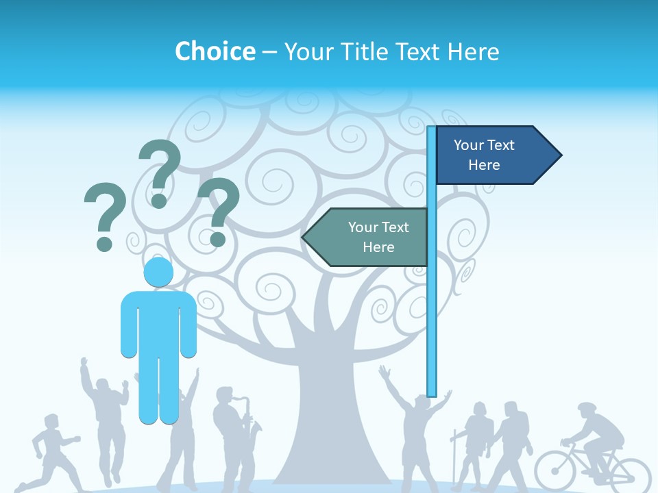 Outdoor Fun With A Tree PowerPoint Template