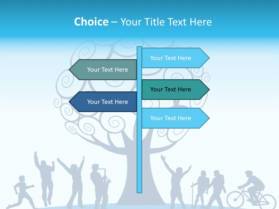 Outdoor Fun With A Tree PowerPoint Template