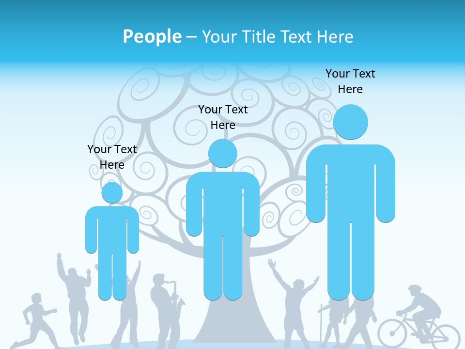 Outdoor Fun With A Tree PowerPoint Template